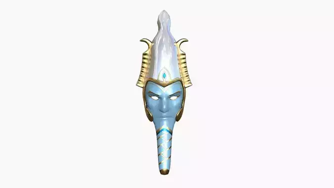 Osiris Mask A04 - Egyptian Gods Character Clothing Low-poly 3D model