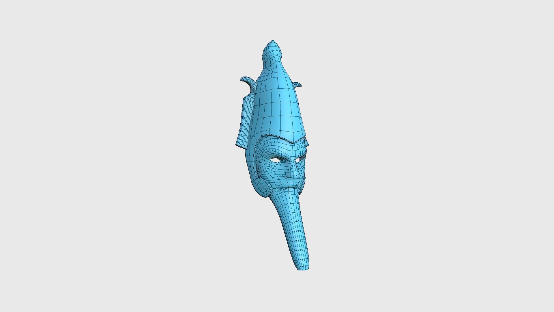 Osiris Mask A03 - Egyptian Gods Character Clothing Low-poly 3D model_18