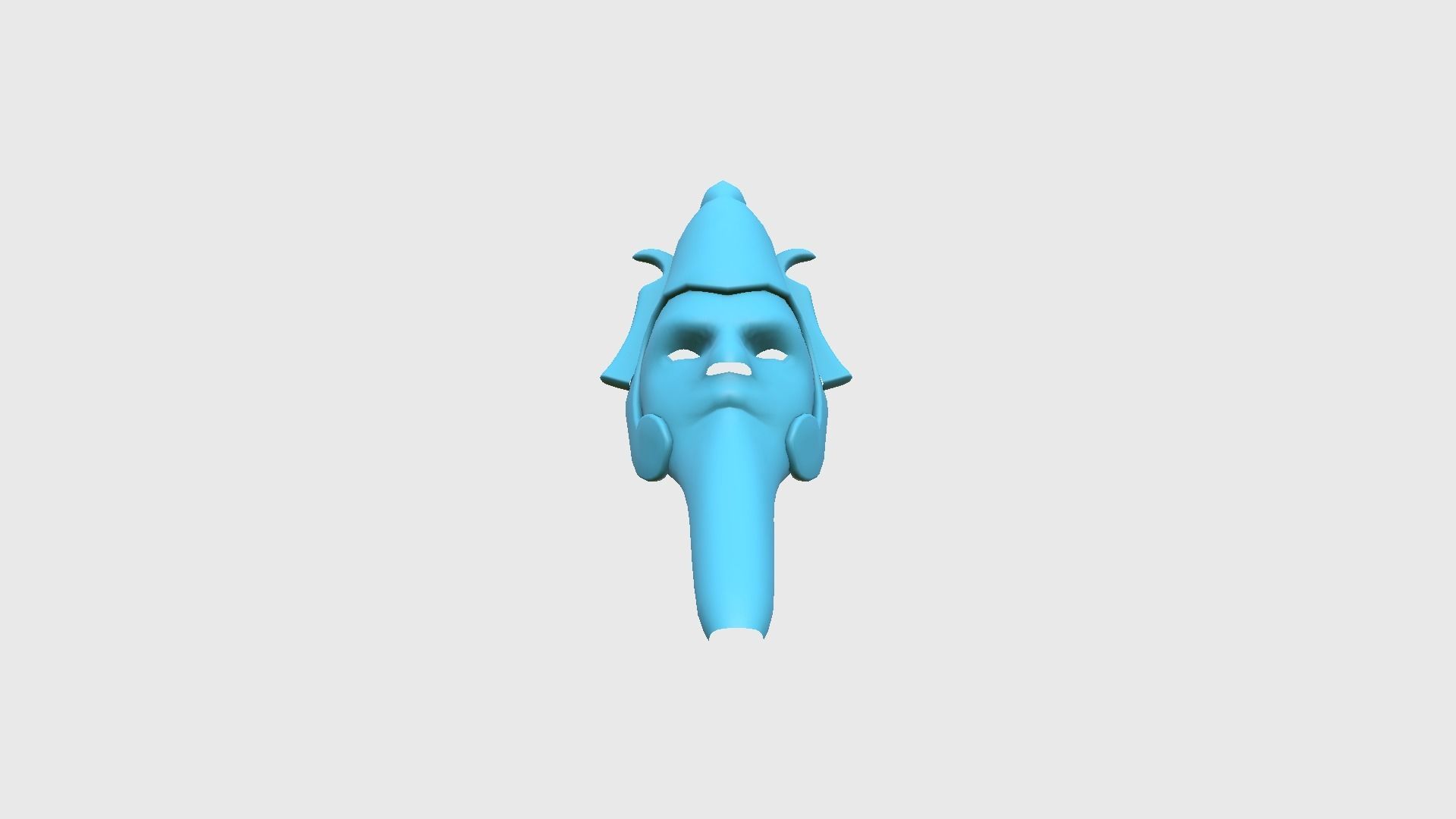 Osiris Mask A03 - Egyptian Gods Character Clothing Low-poly 3D model_14