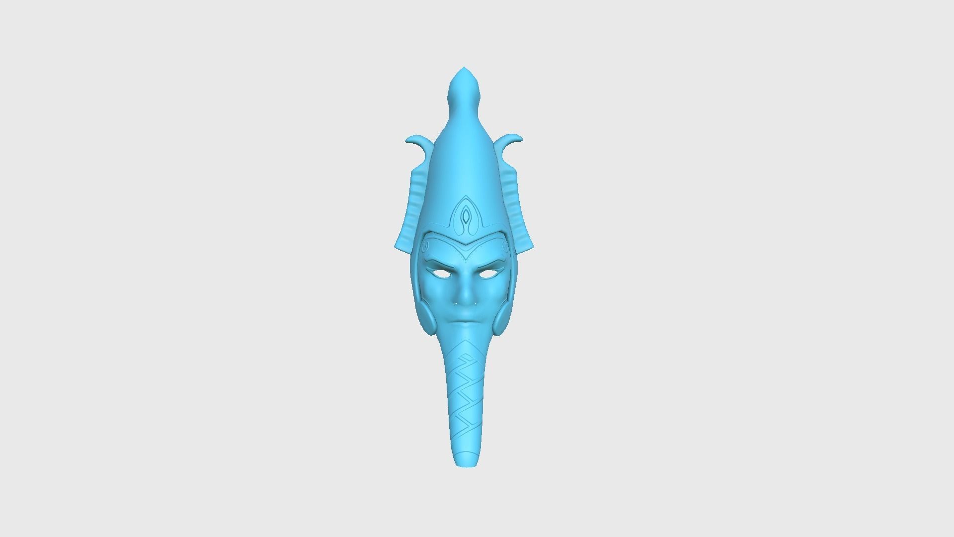 Osiris Mask A03 - Egyptian Gods Character Clothing Low-poly 3D model_8