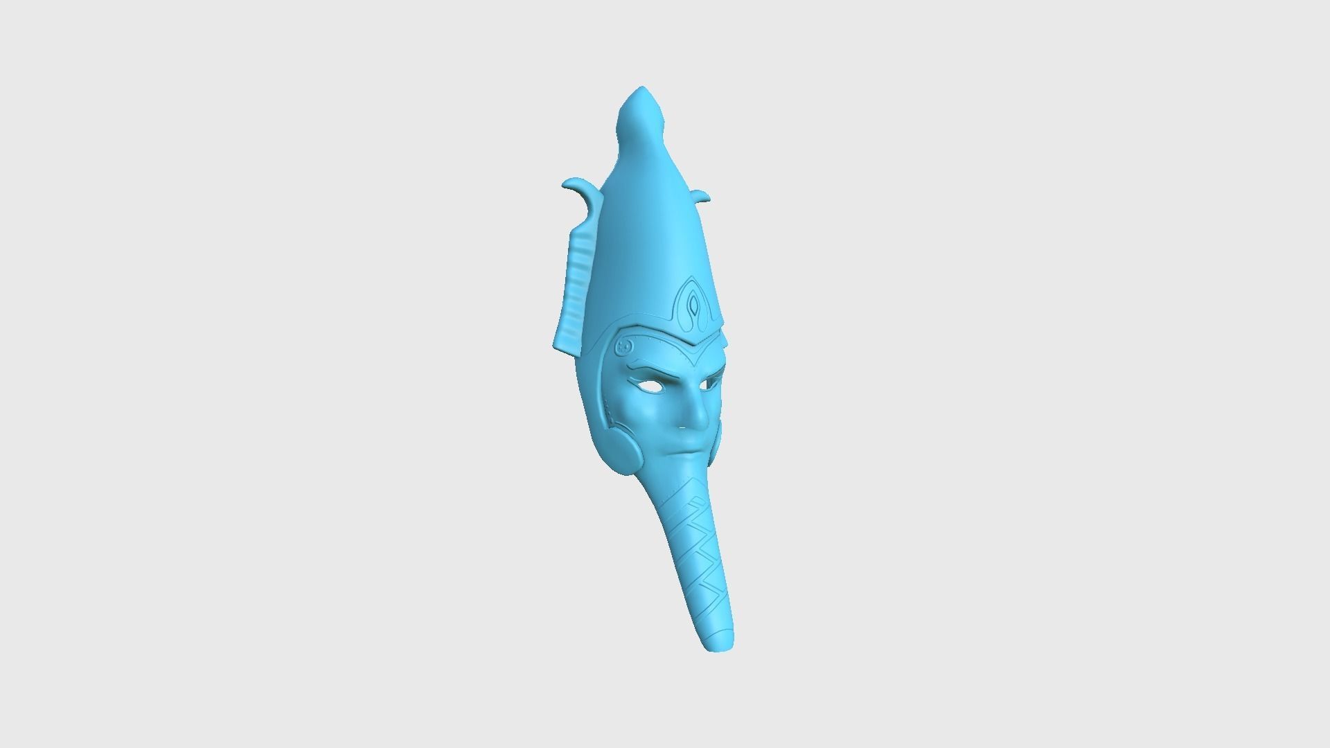 Osiris Mask A03 - Egyptian Gods Character Clothing Low-poly 3D model_9
