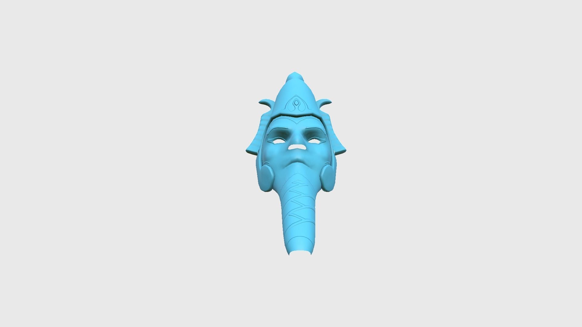 Osiris Mask A03 - Egyptian Gods Character Clothing Low-poly 3D model_13