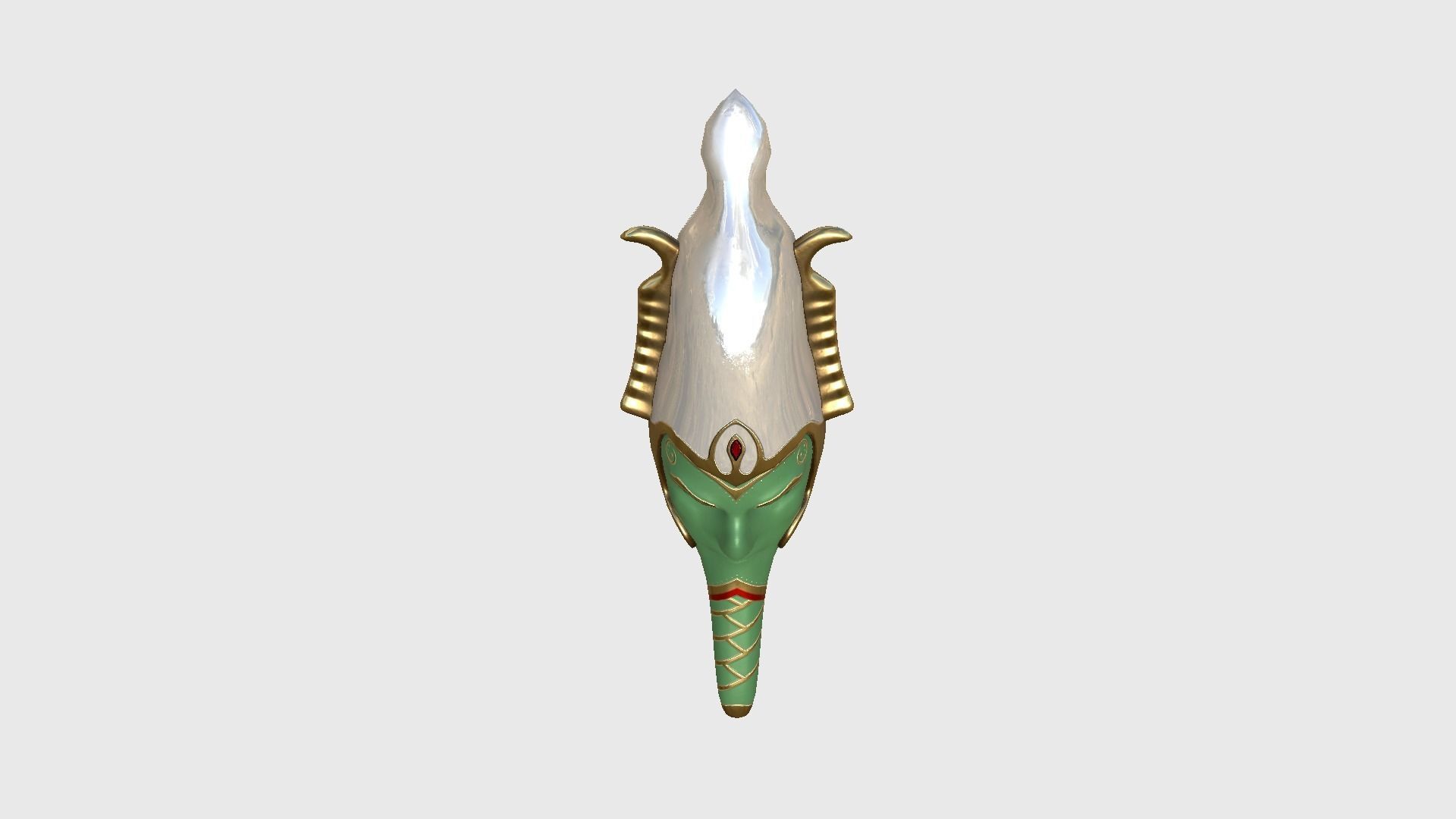 Osiris Mask A03 - Egyptian Gods Character Clothing Low-poly 3D model_4
