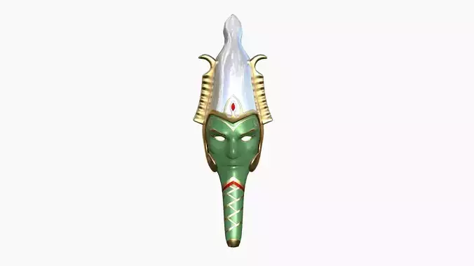 Osiris Mask A03 - Egyptian Gods Character Clothing Low-poly 3D model