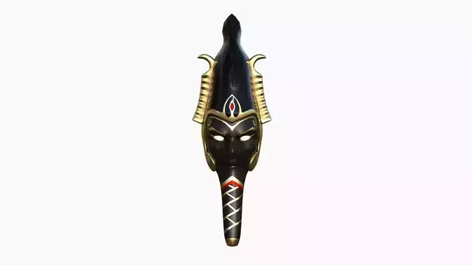 Osiris Mask A02 - Egyptian Gods Character Clothing Low-poly 3D model