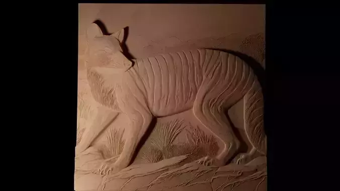 Thylacine Sandcasting Bas High Relief CNC