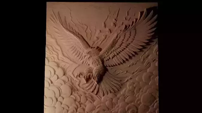 Thunderbird Sandcasting Bas High Relief CNC