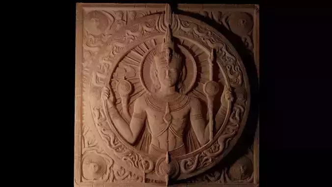 The Sun God RA Sandcasting Bas High Relief CNC