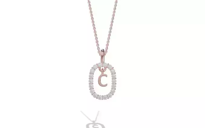 LADIES PENDANT WITH A-Z ALPHABETS