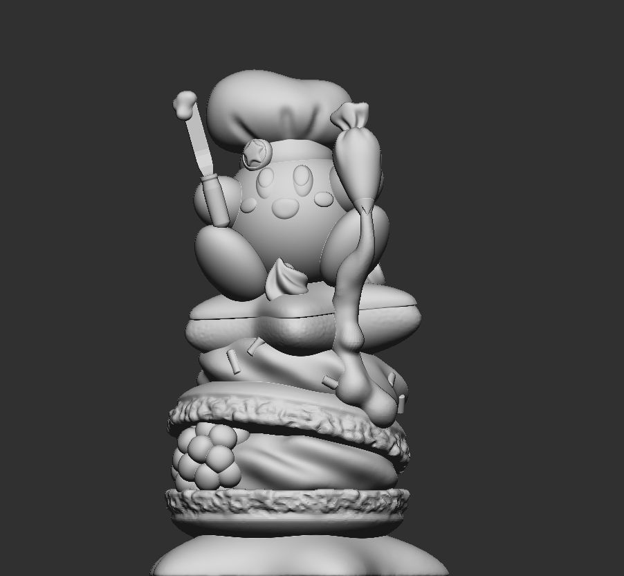 FREE-Pastry Chef Friend Kirby Free 3D print model_6