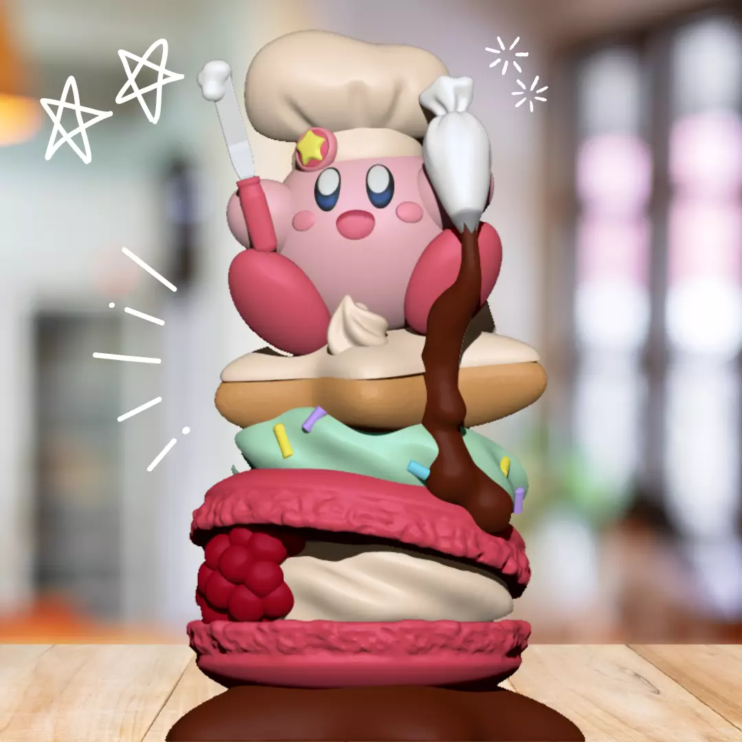 FREE-Pastry Chef Friend Kirby Free 3D print model_0