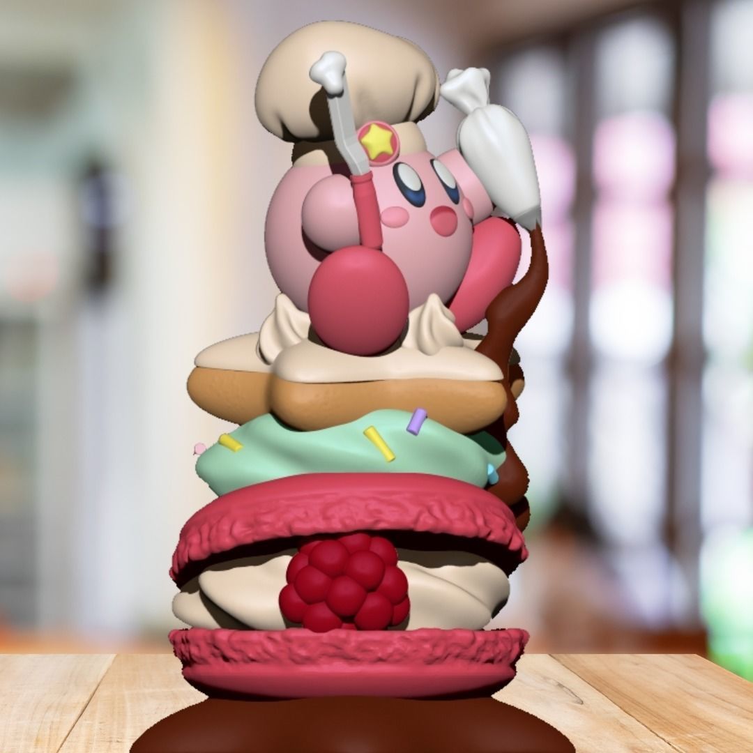 FREE-Pastry Chef Friend Kirby Free 3D print model_1