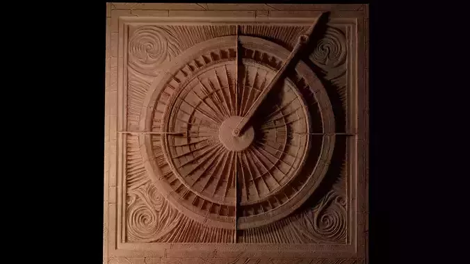 Sundial Sandcasting Bas High Relief CNC