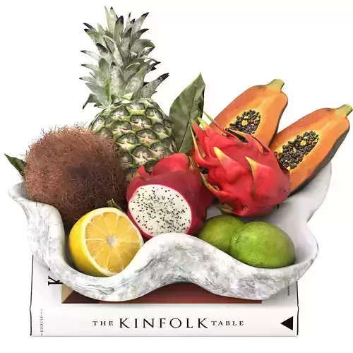 bowl of tropical fruits 07