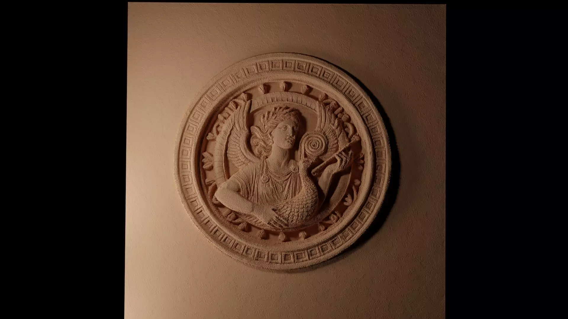 Siren Sandcasting Bas High Relief CNC 3D print model_0