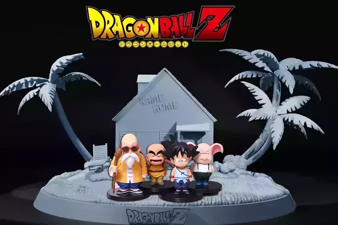 BASE KAME HOME - DRAGON BALL - SPLIT PART 3D print model BASE KAME HOME - DRAGON BALL - SPLIT PART 3D print model