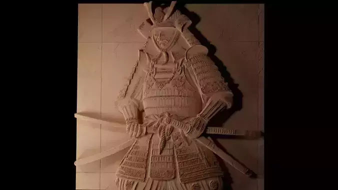 Samurai Sandcasting Bas High Relief CNC