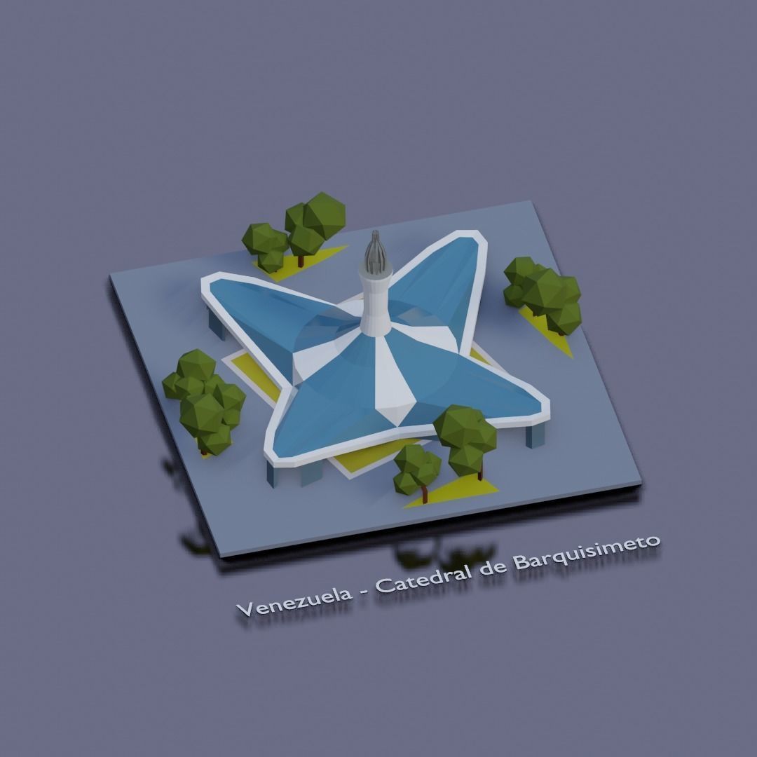 Landmarks of the world U to Z Low-poly 3D model_9