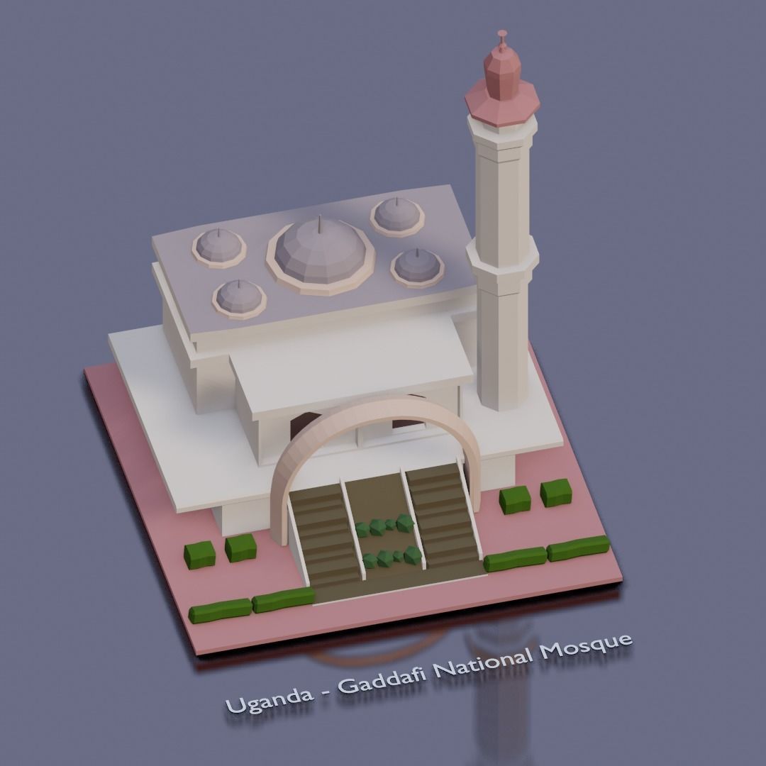 Landmarks of the world U to Z Low-poly 3D model_1