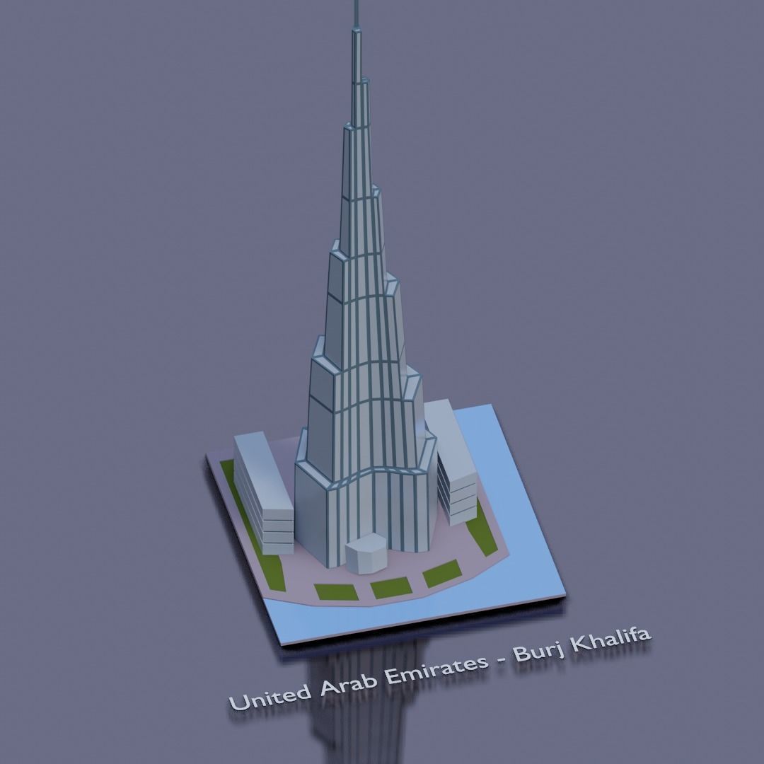 Landmarks of the world U to Z Low-poly 3D model_3