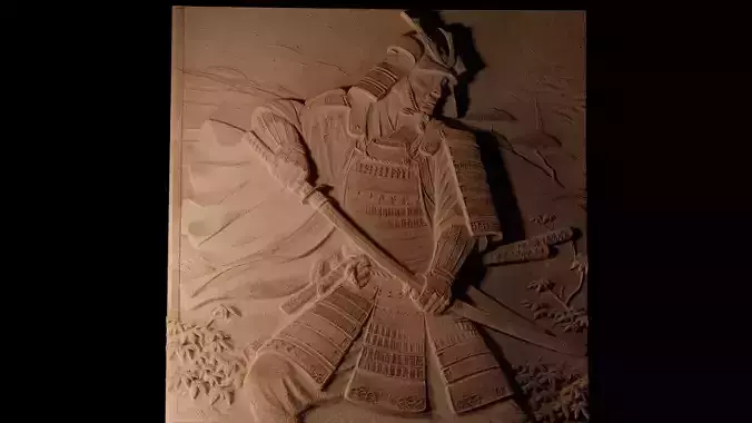 Samurai Sandcasting Bas High Relief CNC