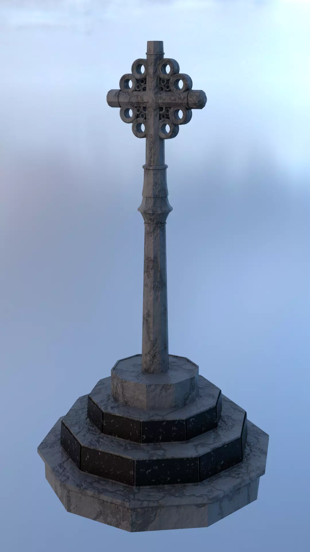 Memorial Statue Free low-poly 3D model
