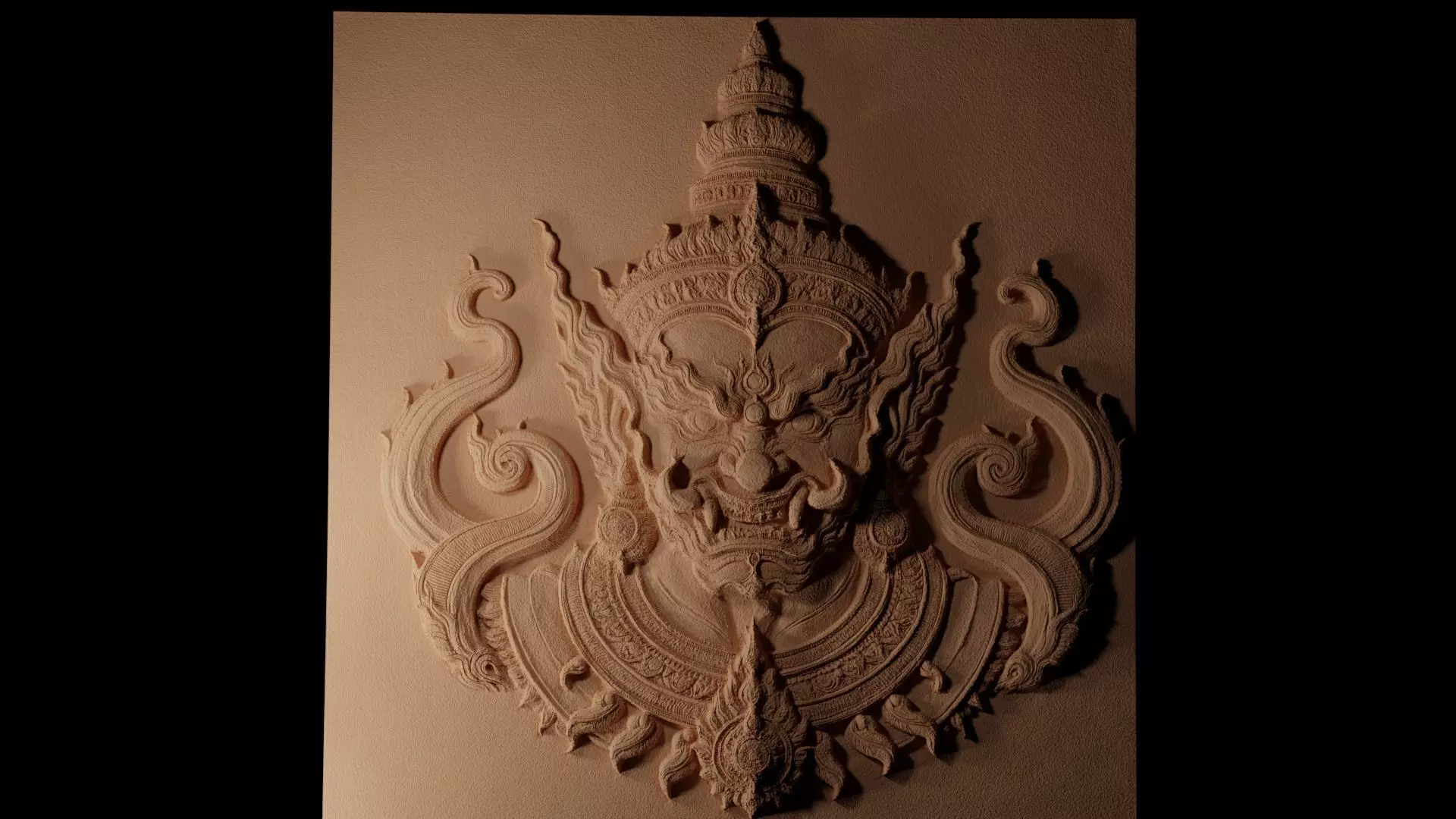 Ravana Sandcasting Bas High Relief CNC 3D print model