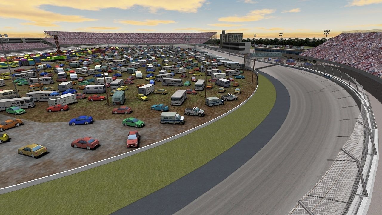 Dover Motor Speedway Game Ready Low-poly 3D model_4