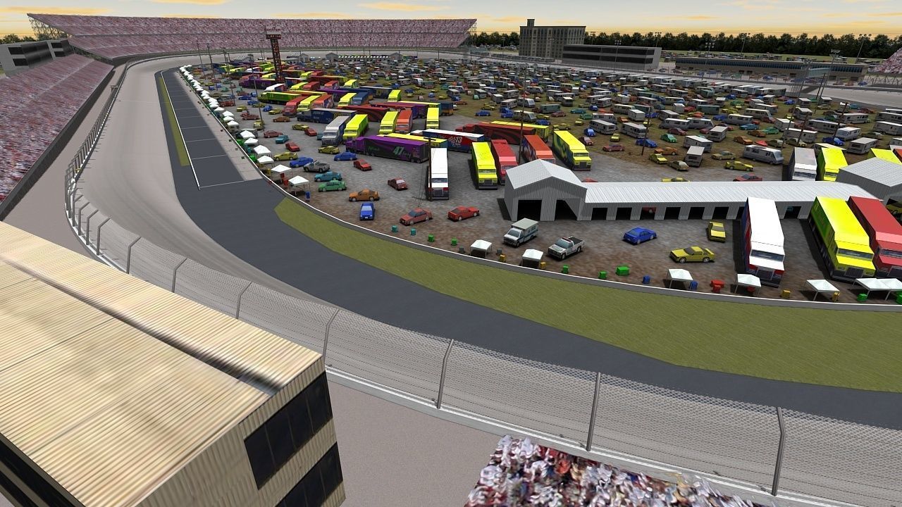 Dover Motor Speedway Game Ready Low-poly 3D model_8