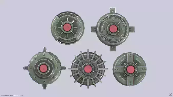Sci fi land mine collection 