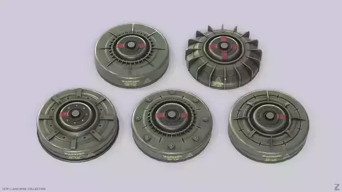 Sci fi land mine collection