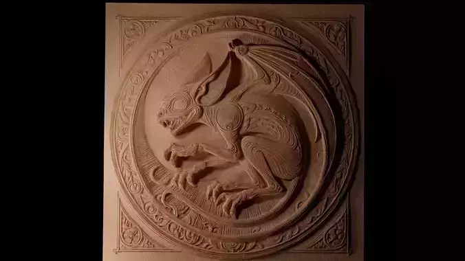 Quasit Gremlin Sandcasting Bas High Relief CNC