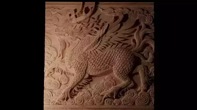 Qilin Sandcasting Bas High Relief CNC