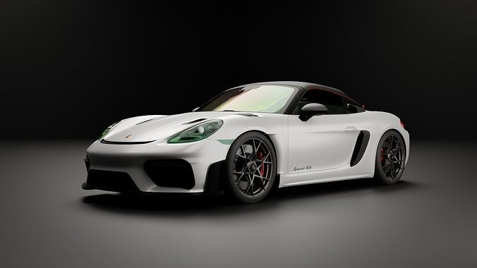 Porsche 718 spyder RS 2023 Low-poly 3D model