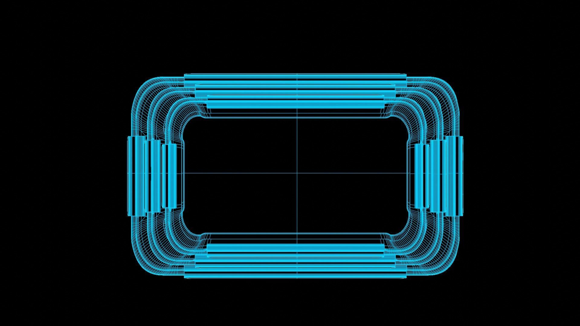 Food Storage Container Low-poly 3D model_5