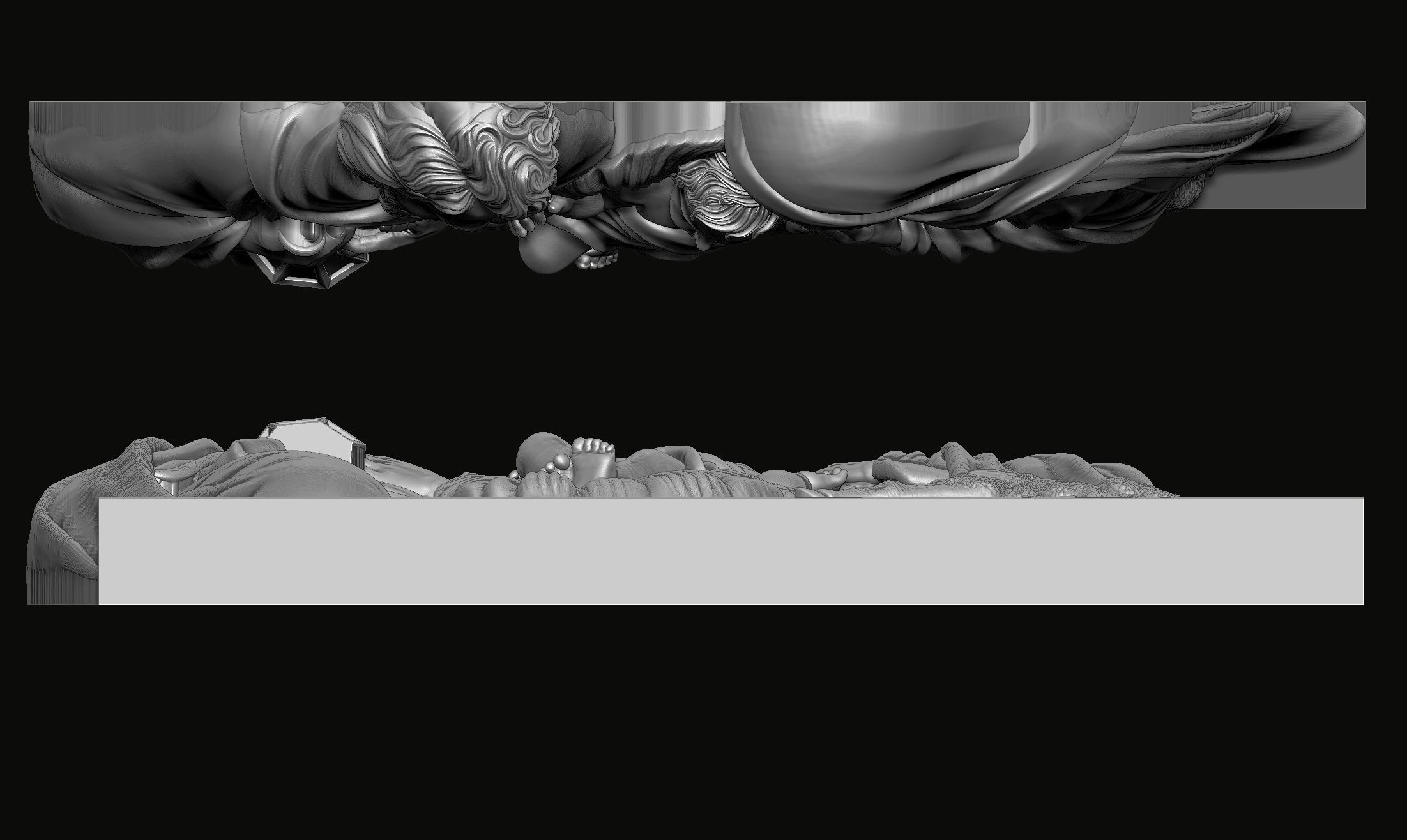 Holy Family Relief 3D print model_3