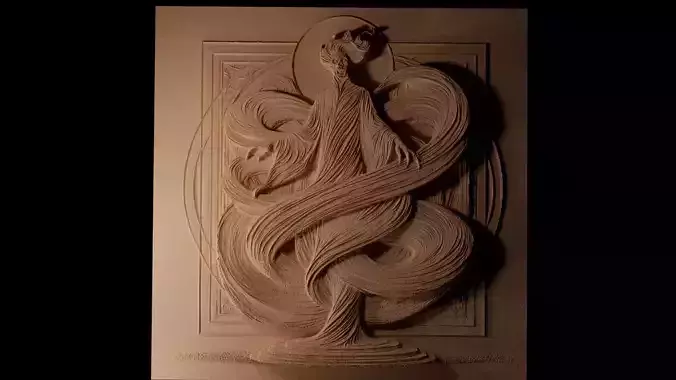 Poltergeist Sandcasting Bas High Relief CNC