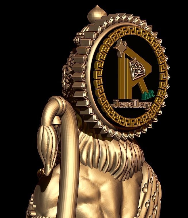 Hanumanji Full 3D 3D print model_4