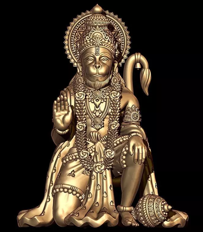 Hanumanji Full 3D 3D print model_0