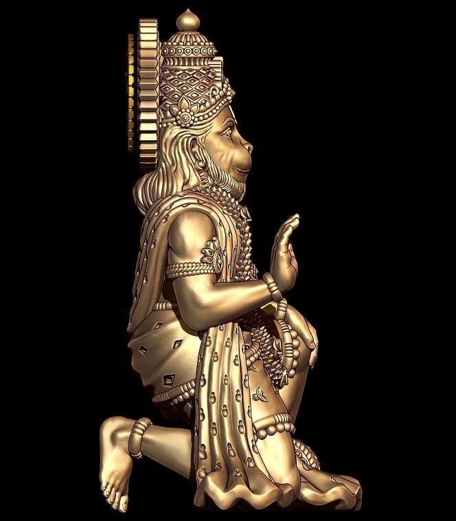 Hanumanji Full 3D 3D print model_5