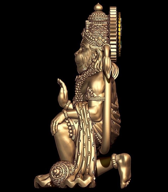 Hanumanji Full 3D 3D print model_1