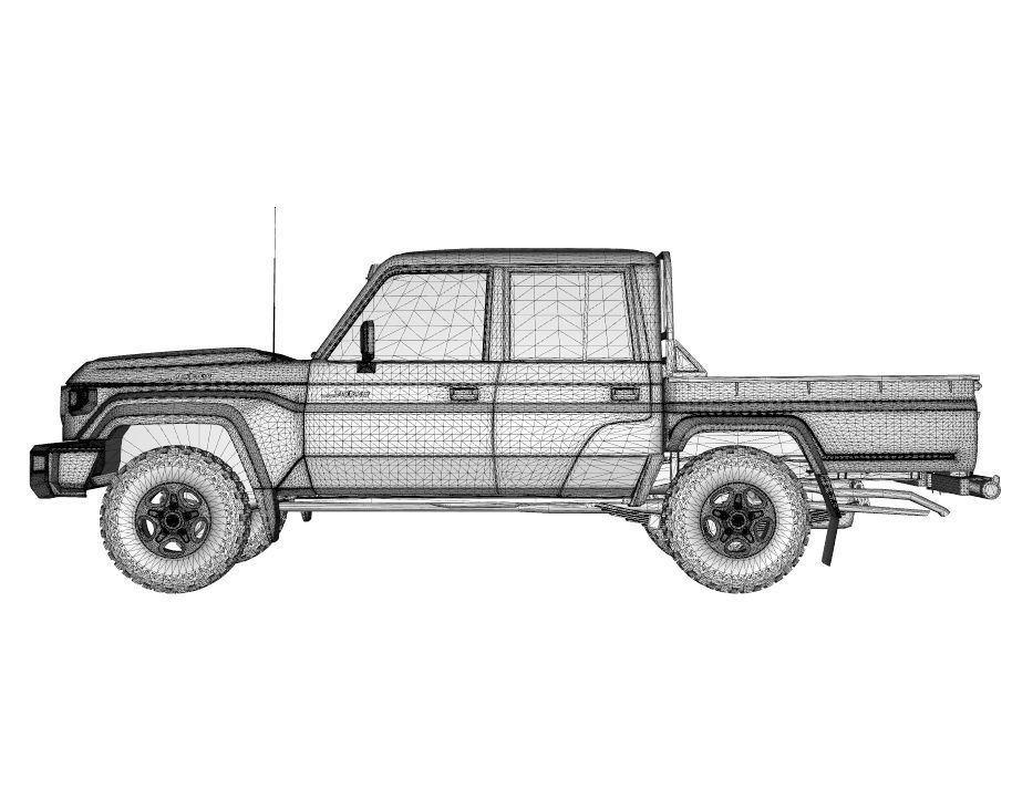 Generic Land Cruiser Serie 79 Double Cab 2024 Stock 3D model_13