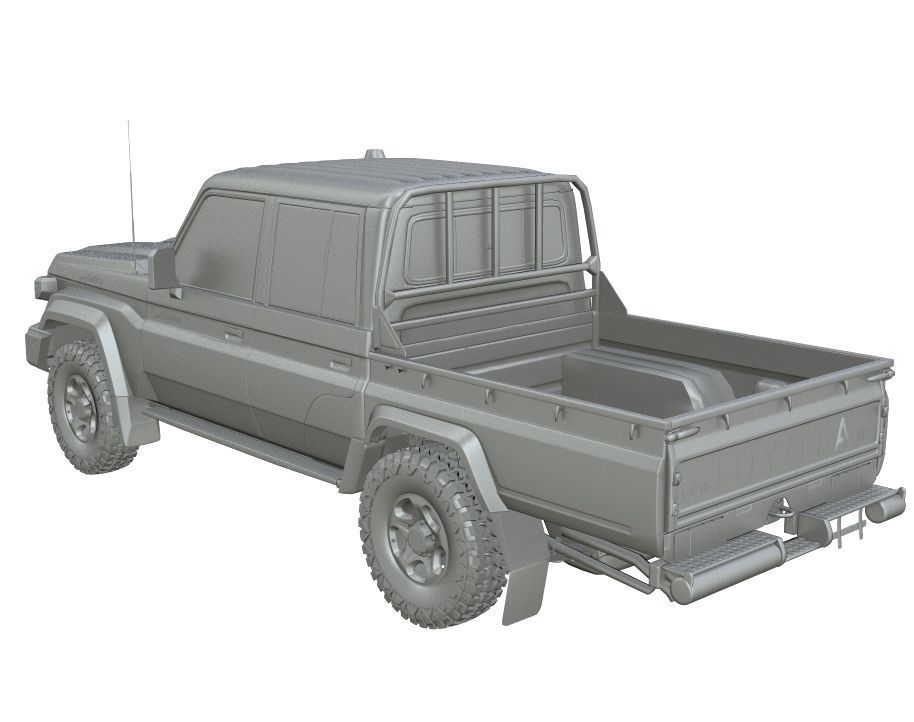 Generic Land Cruiser Serie 79 Double Cab 2024 Stock 3D model_16