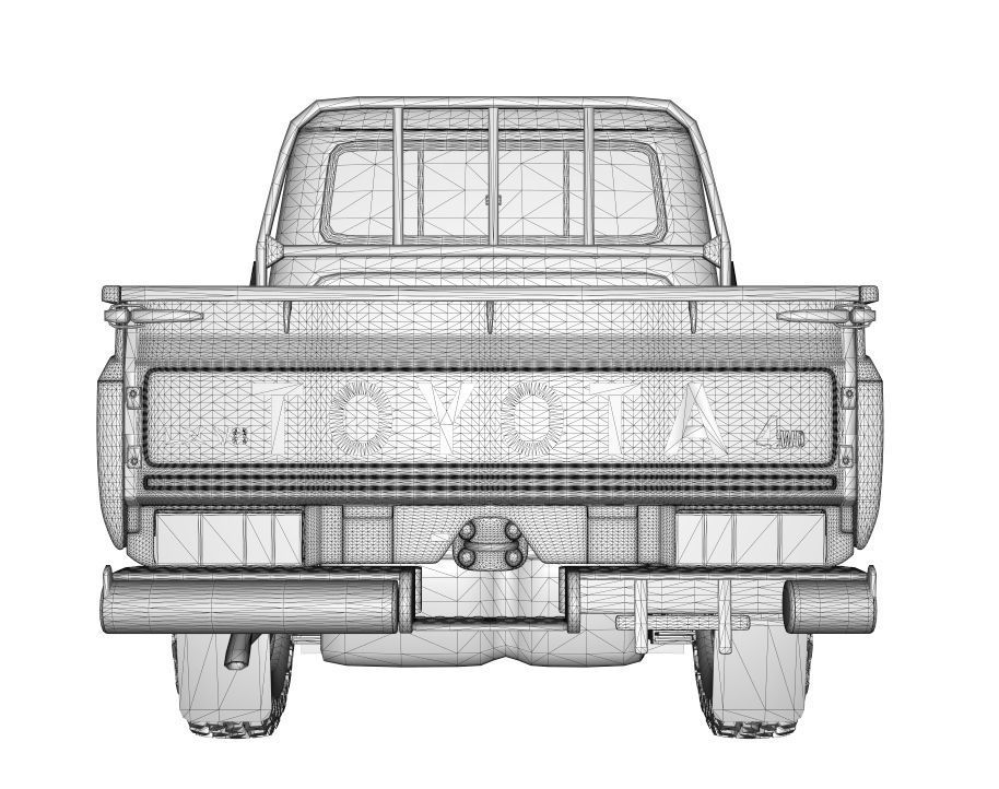Generic Land Cruiser Serie 79 Double Cab 2024 Stock 3D model_11