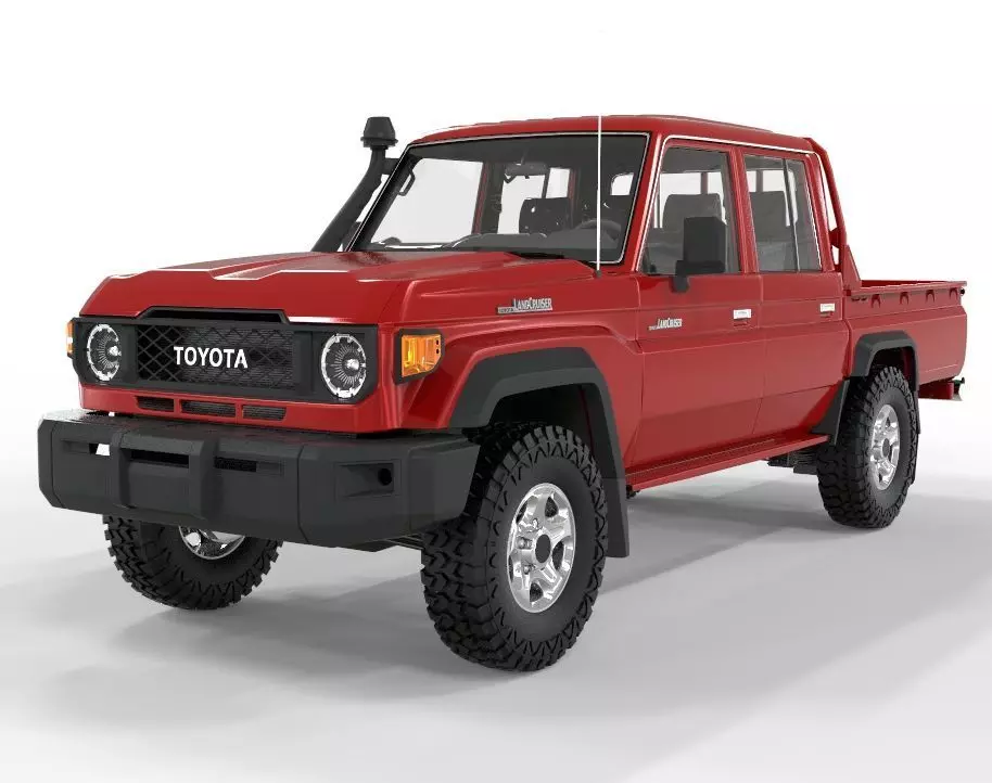 Generic Land Cruiser Serie 79 Double Cab 2024 Stock 3D model_0