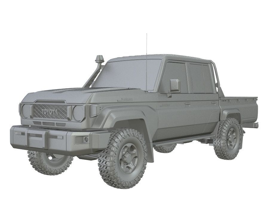 Generic Land Cruiser Serie 79 Double Cab 2024 Stock 3D model_15