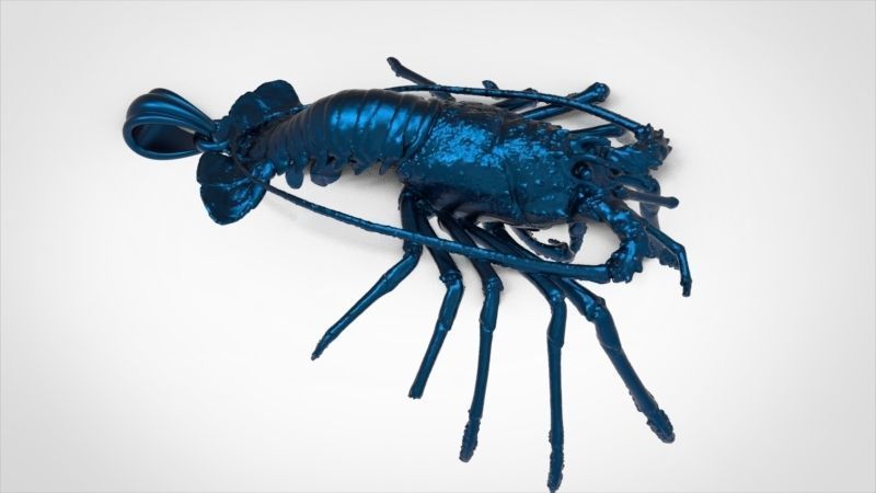 Lobster crabfish pendent Necklace Charm Jewelry 3D print model_15