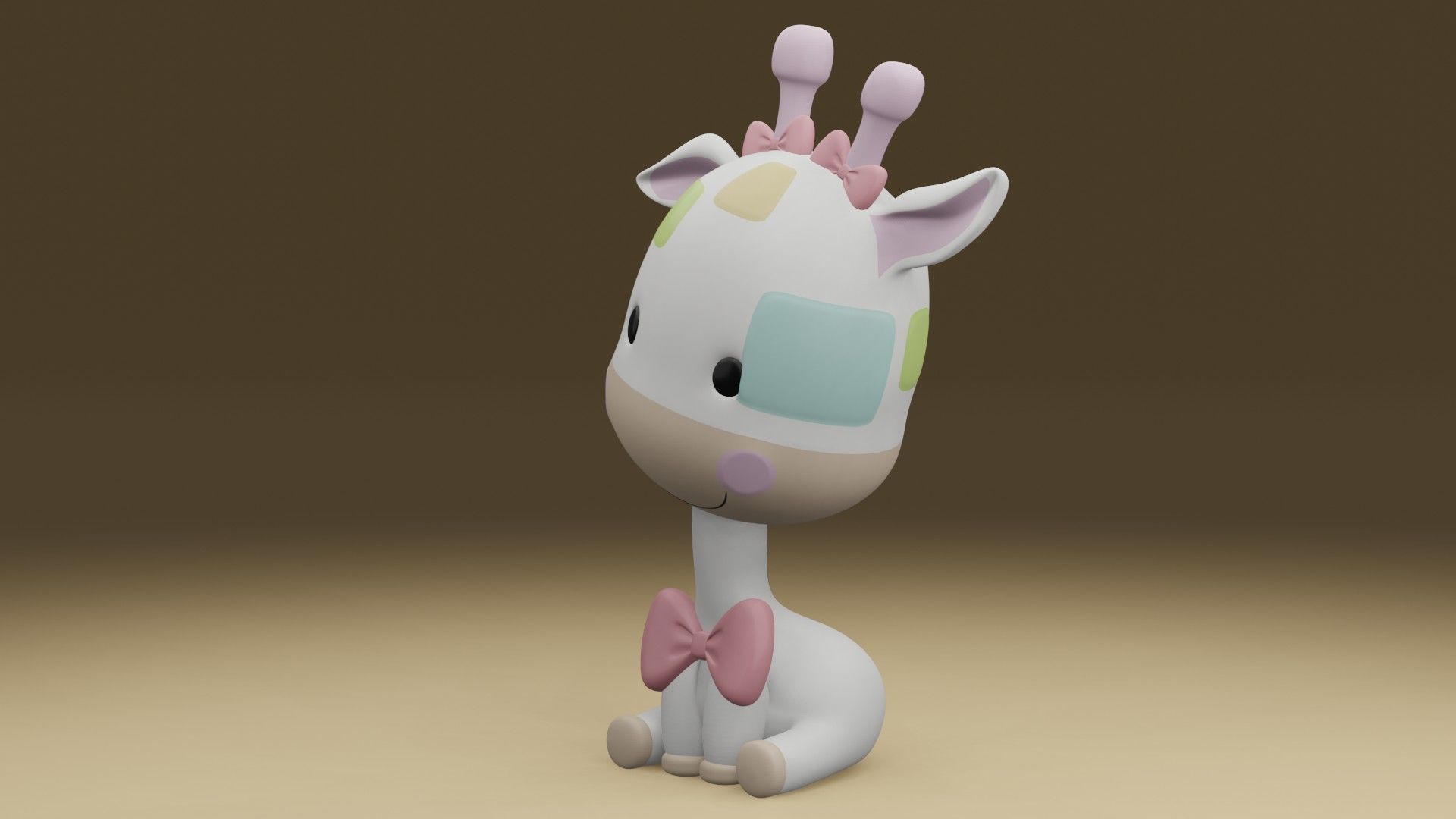 Giraffe 3D print model_14