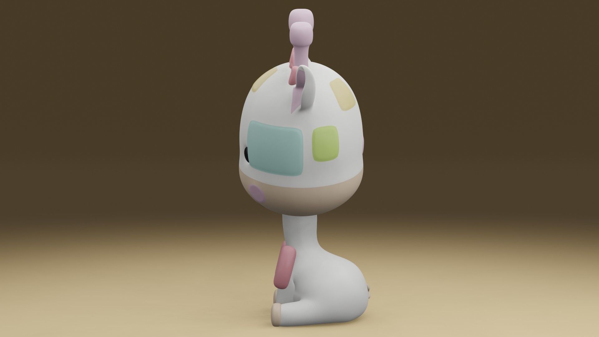 Giraffe 3D print model_13