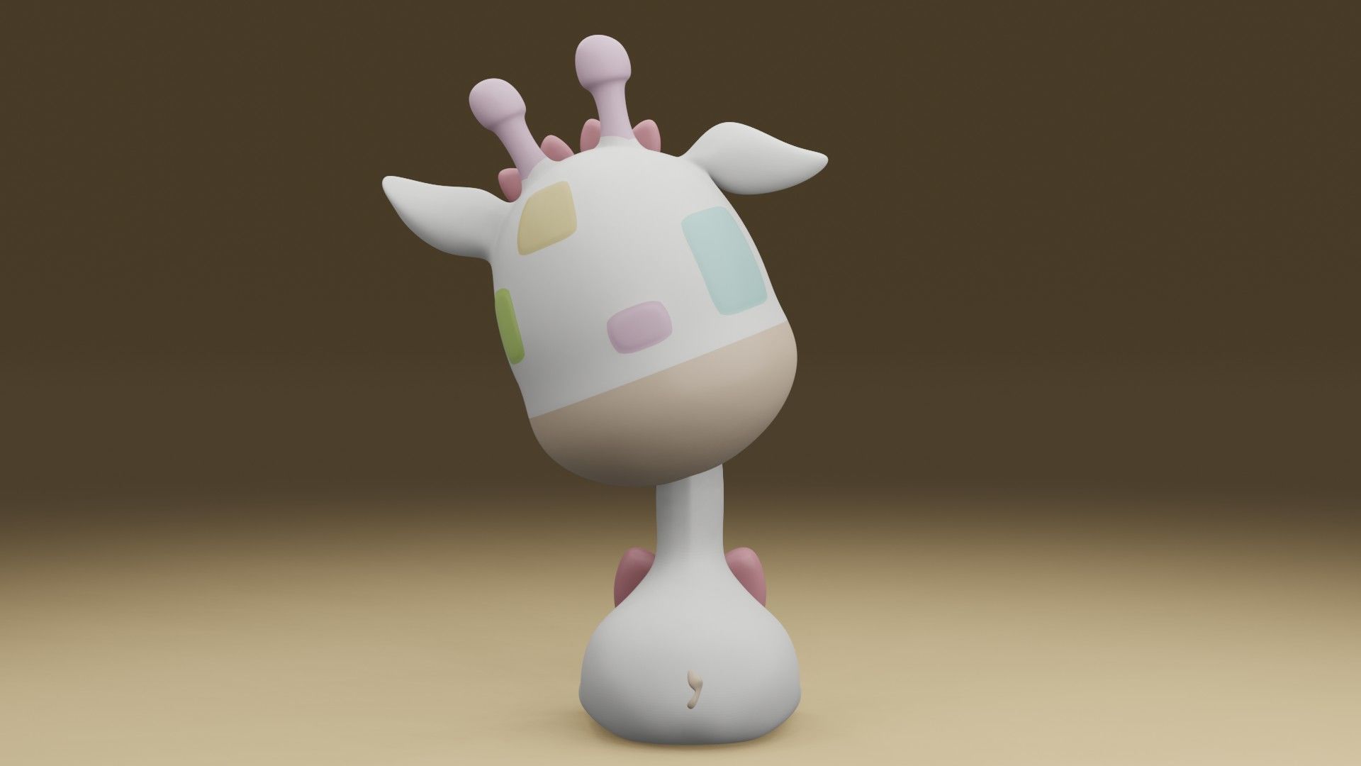 Giraffe 3D print model_11